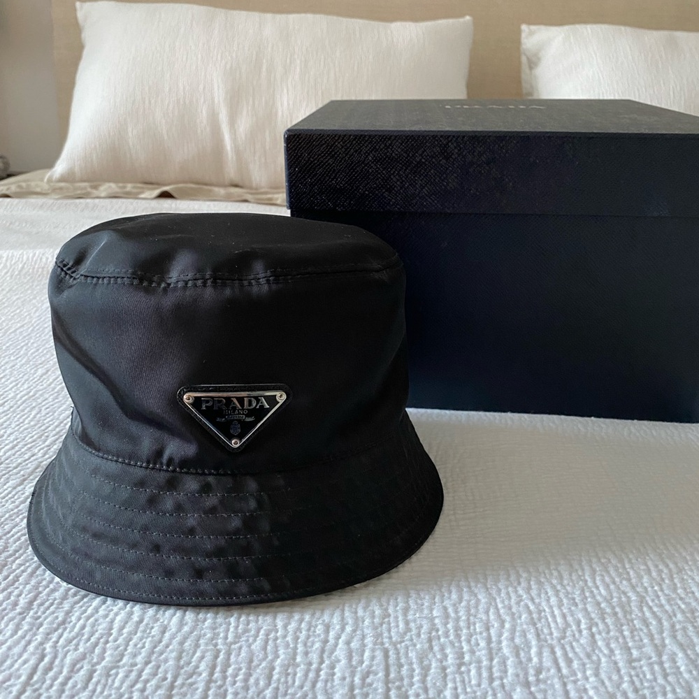 Prada Classic Black Bucket Hat